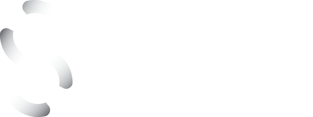 sign it logo white